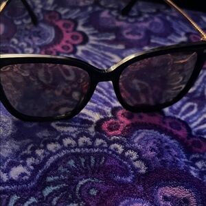 Chic Black and Gold Women's Glasses